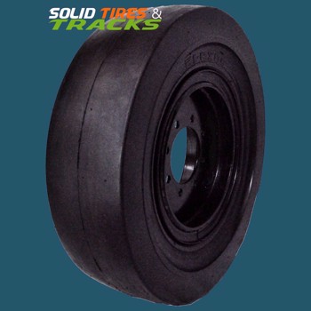 Smooth Solid Skid Steer Tires 12-16.5 - Heavy Duty